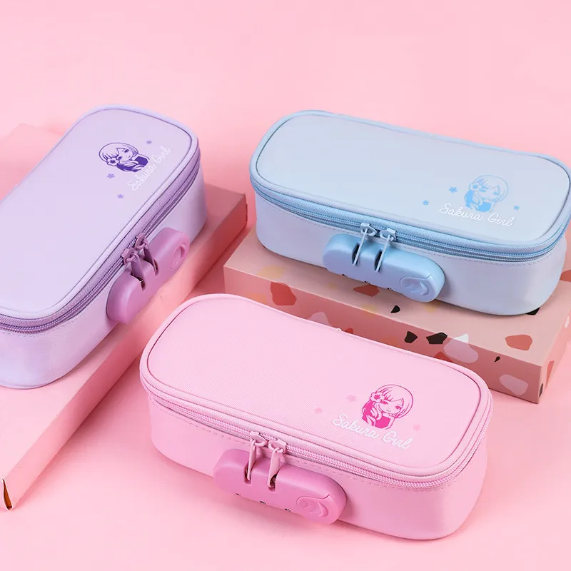 Портативный замок с паролем Карандаш Чехол для мальчиков из плотной ткани