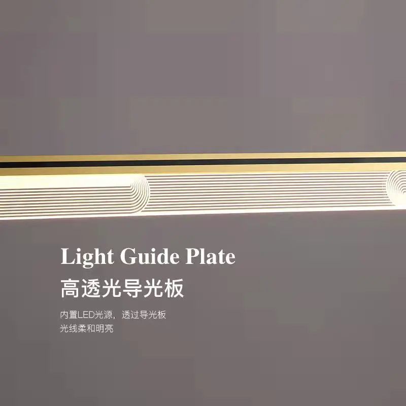 Современная светильник шная однолинейная люстра Минималистичная лампа для