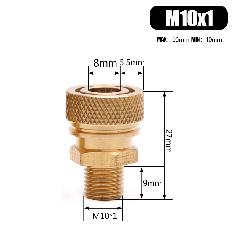 PCP Пейнтбол M10x1 соединителей 8 мм 1/8NPT Air заправки Соединительный разъем 1/8BSPP гнездо