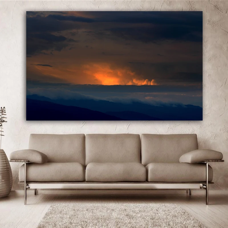 RELIABLI облако и закат пейзаж печать холст картина плакат современное оформление