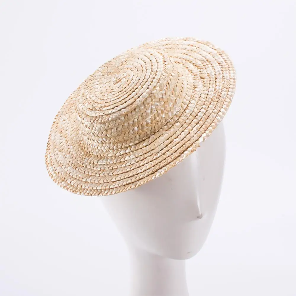 10 шт Мини Топ кукурузы соломы шляпы ремесло делая очарование Millinery поставки лето