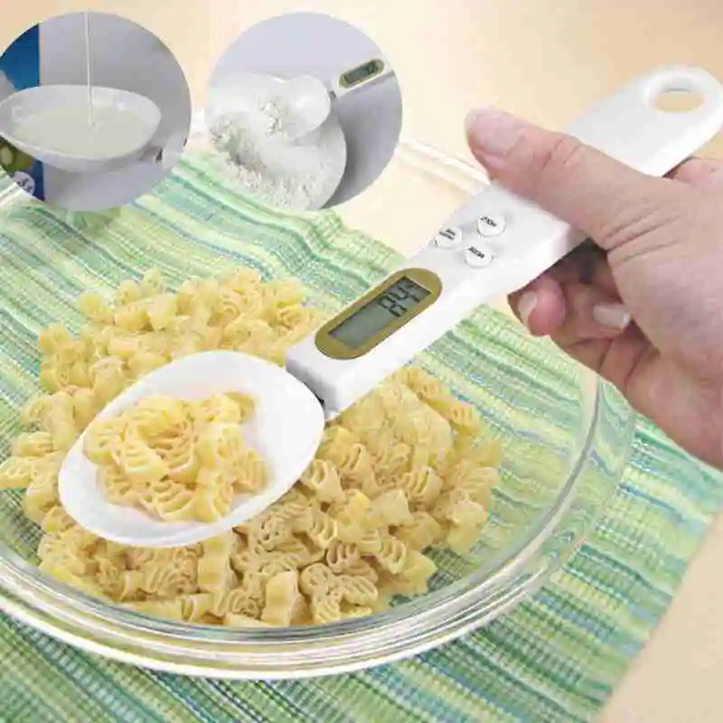 

500g/0.1g Portable LCD Digital Kitchen Scale Measuring Electronic Volumn High Weight Spoon New Food Gram Quality Spoon Scal D2M4