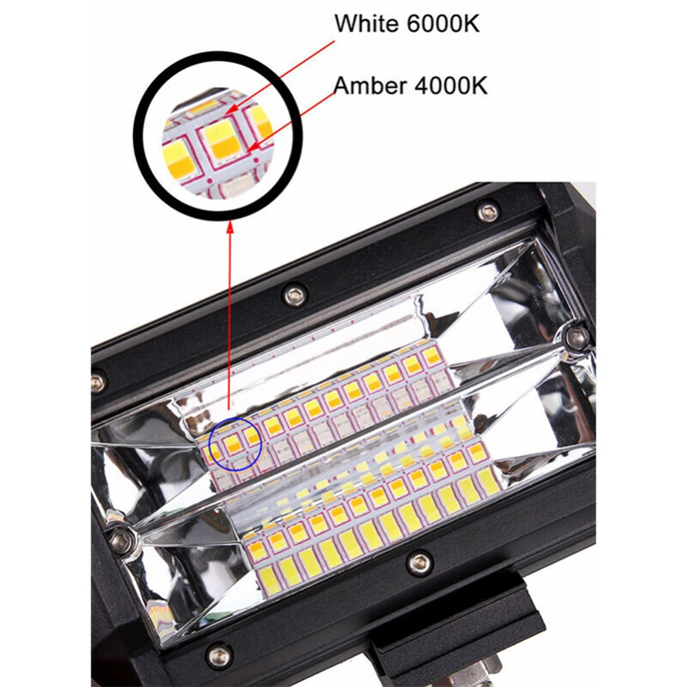 

Fog Light Working Lamp Off-Road Vehicle Driving 12V 3000K-6500K Waterproof W/ mounting bracket