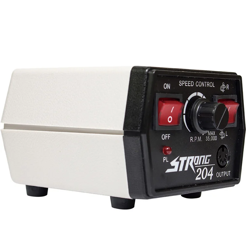 Фрезер Strong 204 Электрический с ручкой и фрезами для маникюра педикюра аппарат