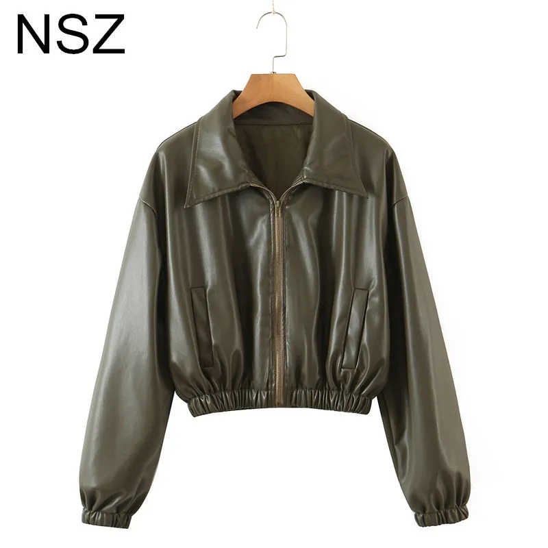 

Женская короткая куртка из искусственной кожи, большие размеры