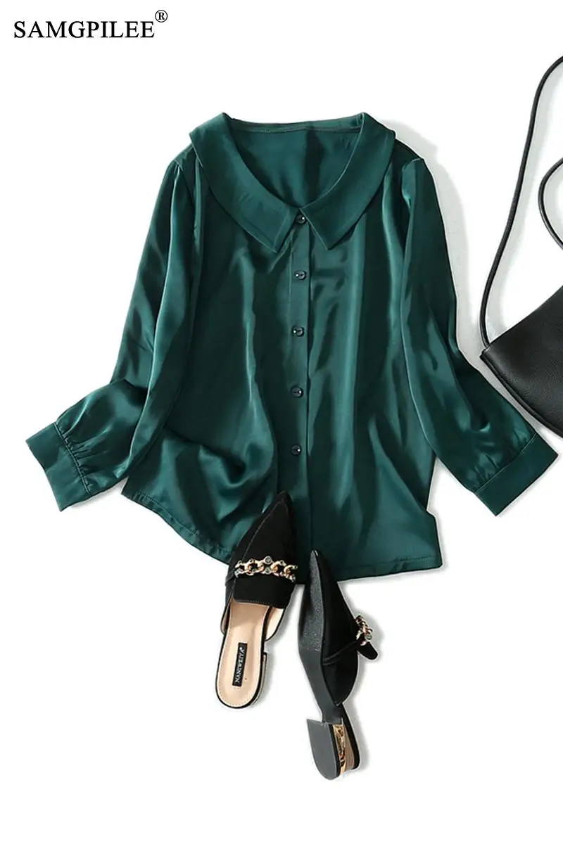 

T-shirts For Women 2020 Casual Korean Style Female T-shirt Women Clothes Broadcloth Full Sleeve Ruffled Fashion Women Tshirts 4X