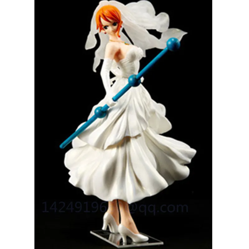 20 см аниме ONE PIECE Nami свадебное платье вор Кот соломенная шляпа Пираты ПВХ экшн