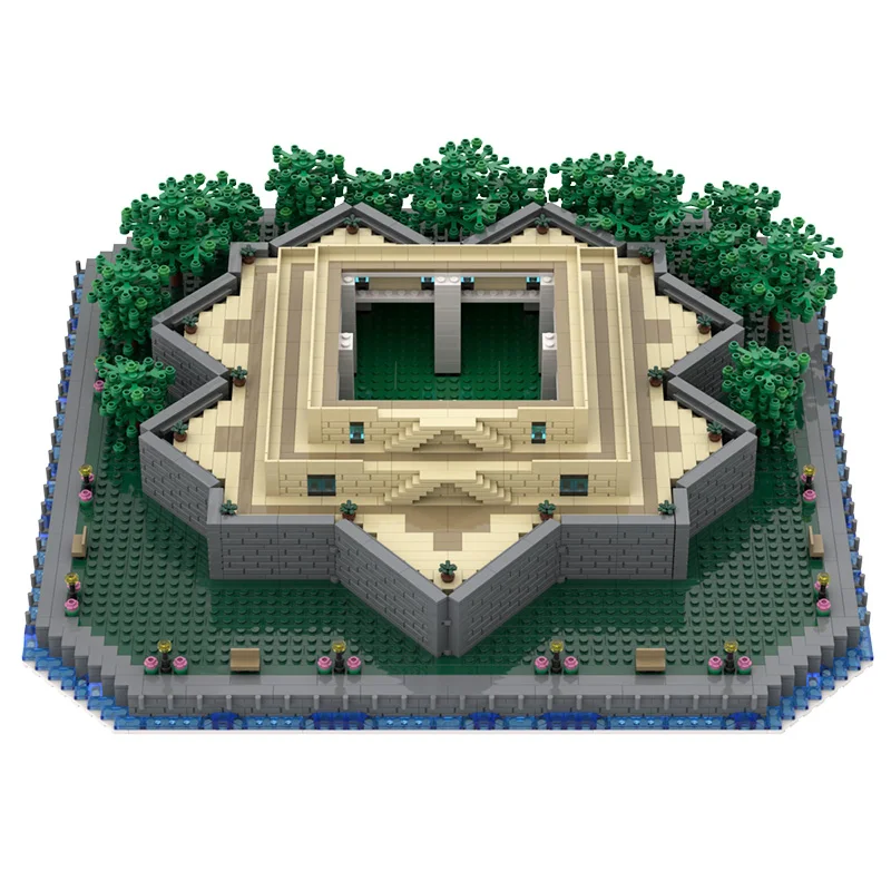 

Diy Statue of Liberty Base Add-on MOC-49317 Building Blocks Bricks Creator Toy Compatible with Self Locking Building Bricks Toys