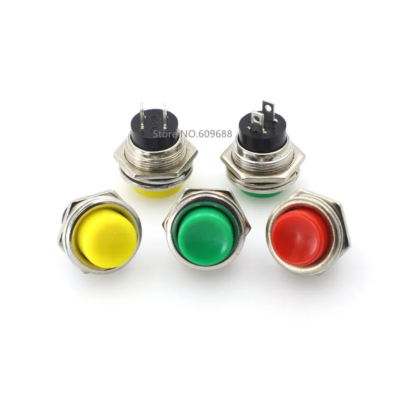 DS-212 DS212 SPST Мгновенный кнопочный переключатель с отверстием для крепления 16 мм