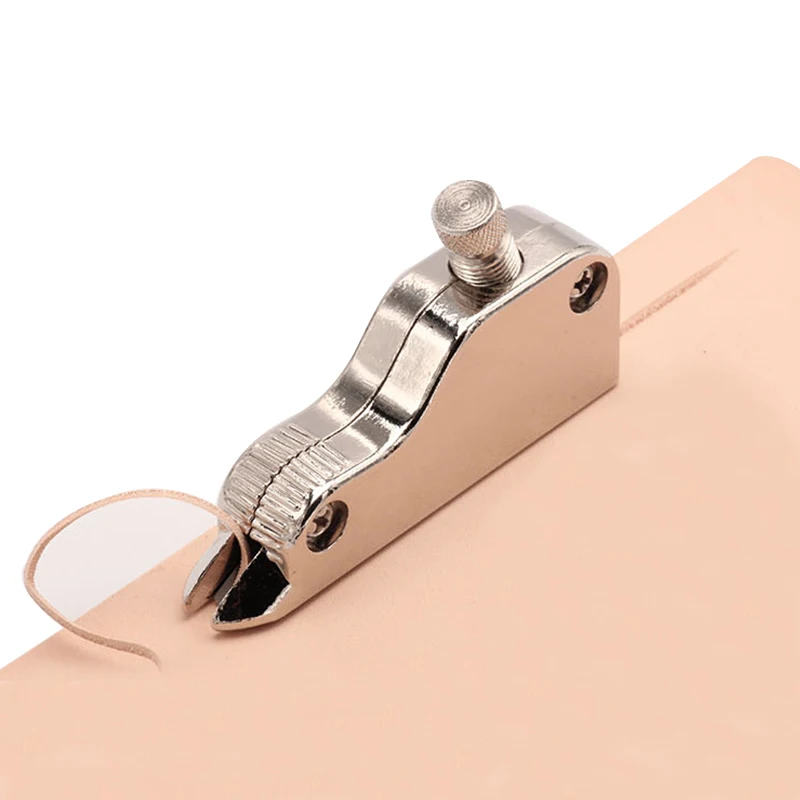Premium Adjustable Metal V-Gouge Leather Craft Tool V Type Push Grooving Device Groove Carving Knife Edge Trimmer Groov | Дом и сад