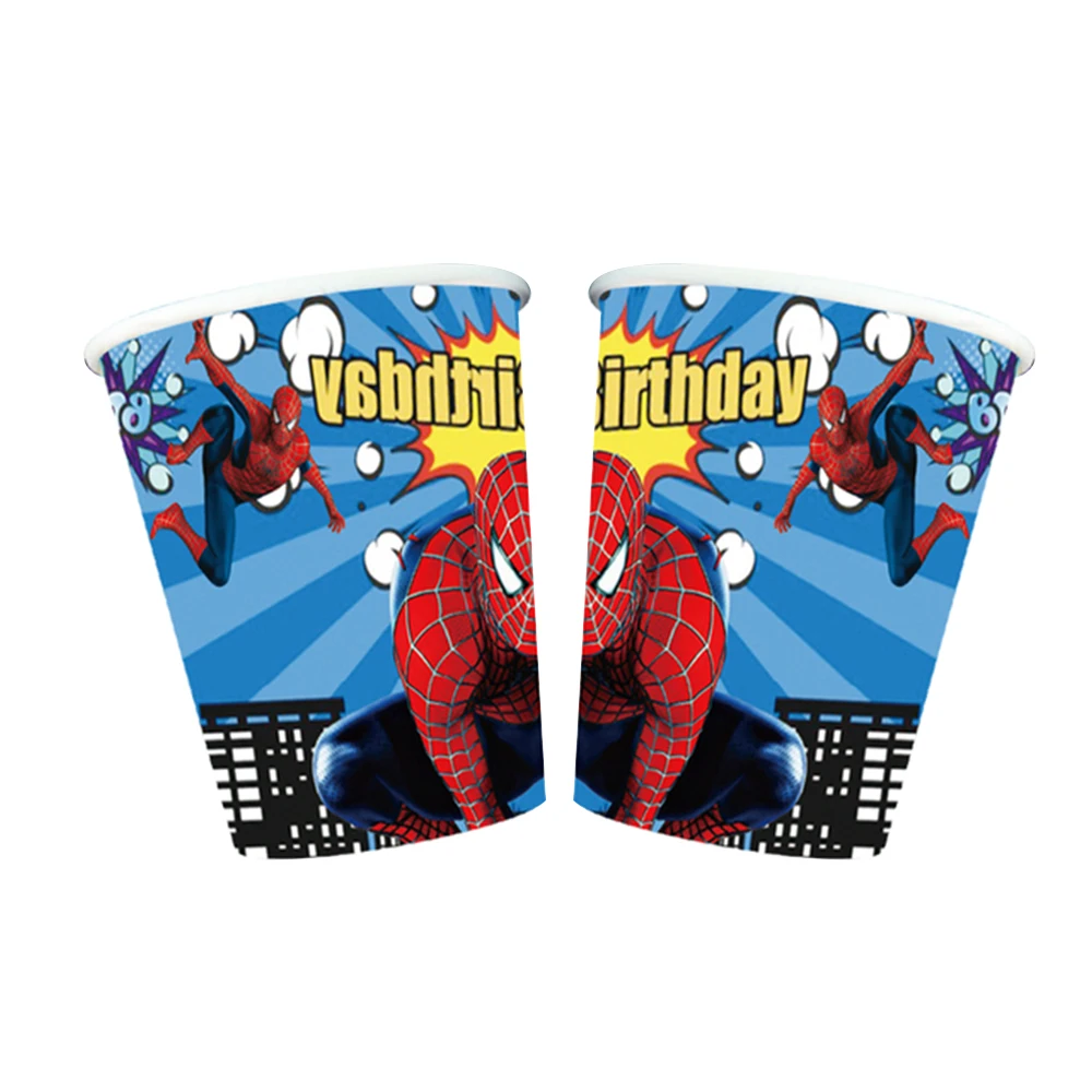 Spiderman Party Birthday Decorations Favors Gifts Spiderman Tablecloth Cupcake Toppers For Kid Toddler Birthday Decorations