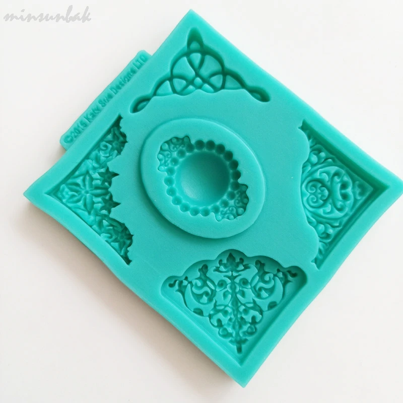 Европейская рельефная кружевная форма minsunbak сделай сам для помадки и торта