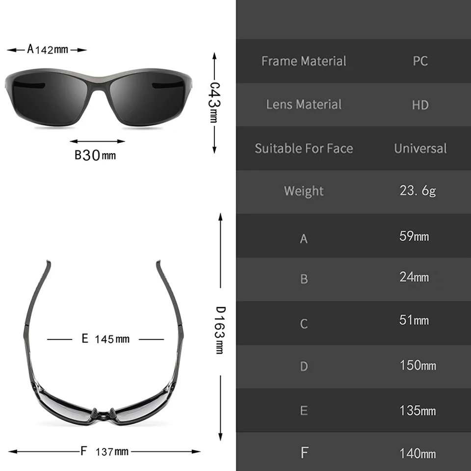 

WALK FISH Fishing Sunglasses Polarized Glasses UV400 Unisex Fishing Glasses Sun Protection Safe Driving Outdoor Sports Glasses
