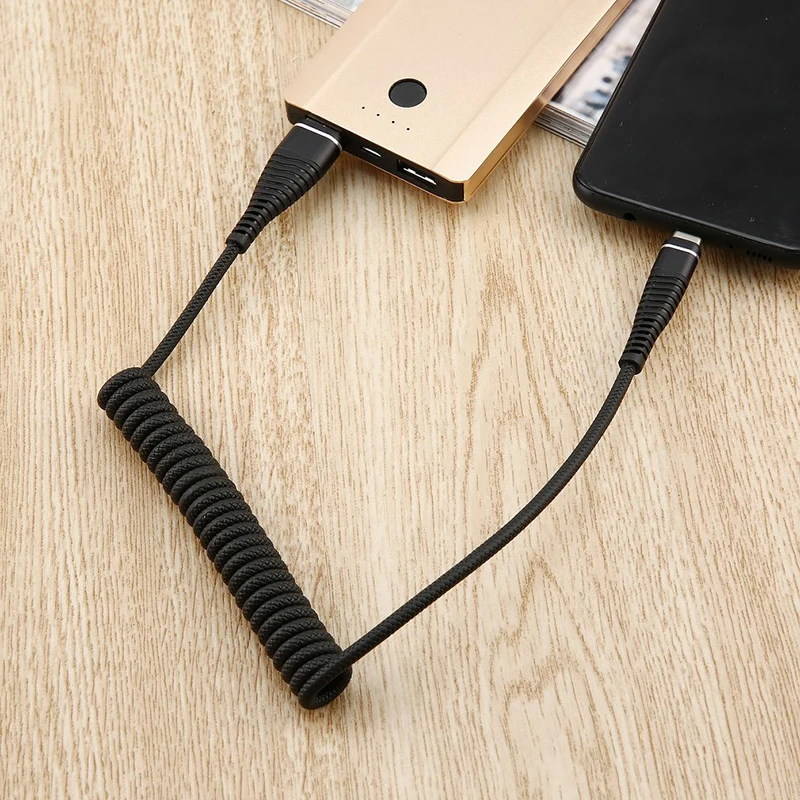 Весна Спиральный кабель Micro USB 2.4A нейлон Быстрая зарядка USB кабель для передачи данных для samsung Xiaomi Android мобильный телефон usb зарядный шнур