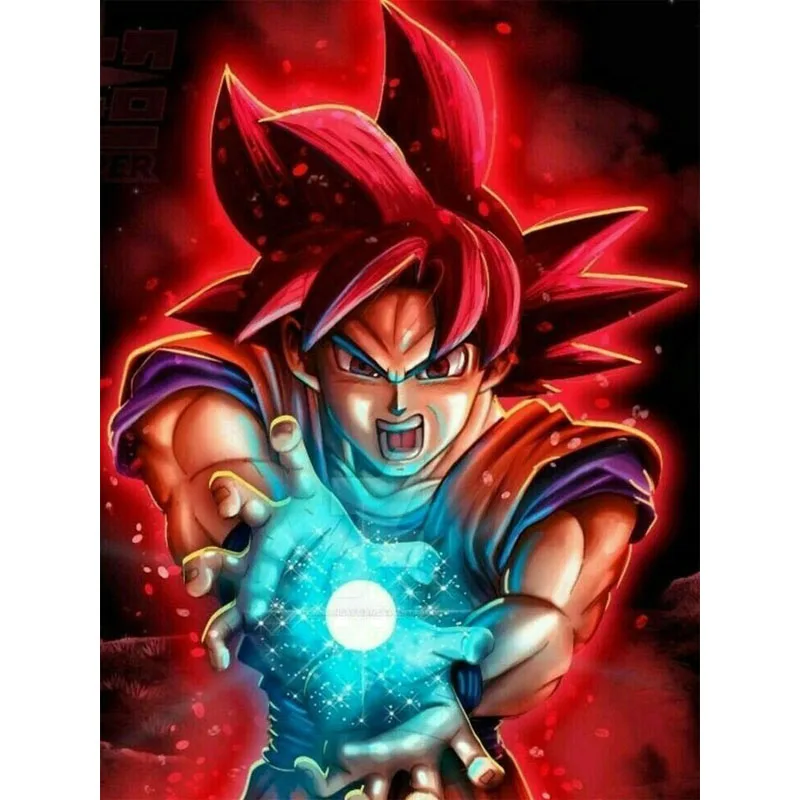 Набор для алмазной вышивки с аниме Гоку картина из мультфильмов 5D сделай сам