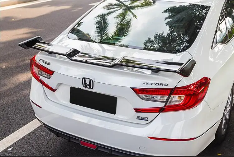 

O стиль ABS краска Настоящее заднее крыло багажник спойлер для Honda Accord 2018 2019 2020 2021 год