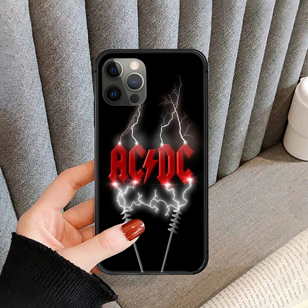 

Australia AC DC Band Phone Case cover For iphone 5 5S 6 6S PLUS 7 8 11 12 mini X XR XS PRO SE 2020 MAX black cover tpu bumper