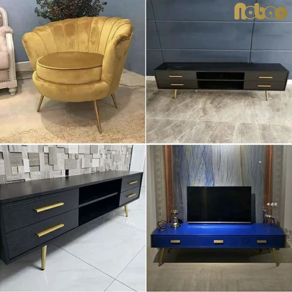 onuobao 4pcs wrought iron oblique cone furniture legs high strength sofa leg kitchen cabinet table leg furniture feet 10 30cm free global shipping