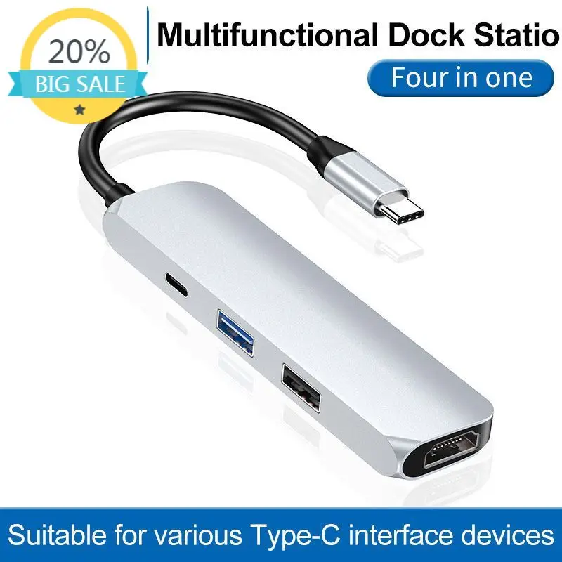 

Type-c to HDMI Four-in-One Docking Station USB C Computer Hub Converter Ps176