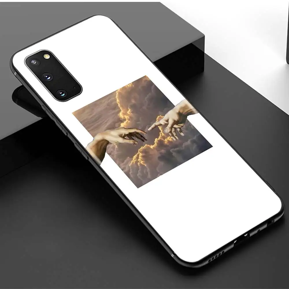 

Mona Lisa Vaporwave Art David Phone Case For Samsung Galaxy S20 Ultra S20 FE S10 5G S8 S9 Plus S10e S10 Lite Soft Cover Coque