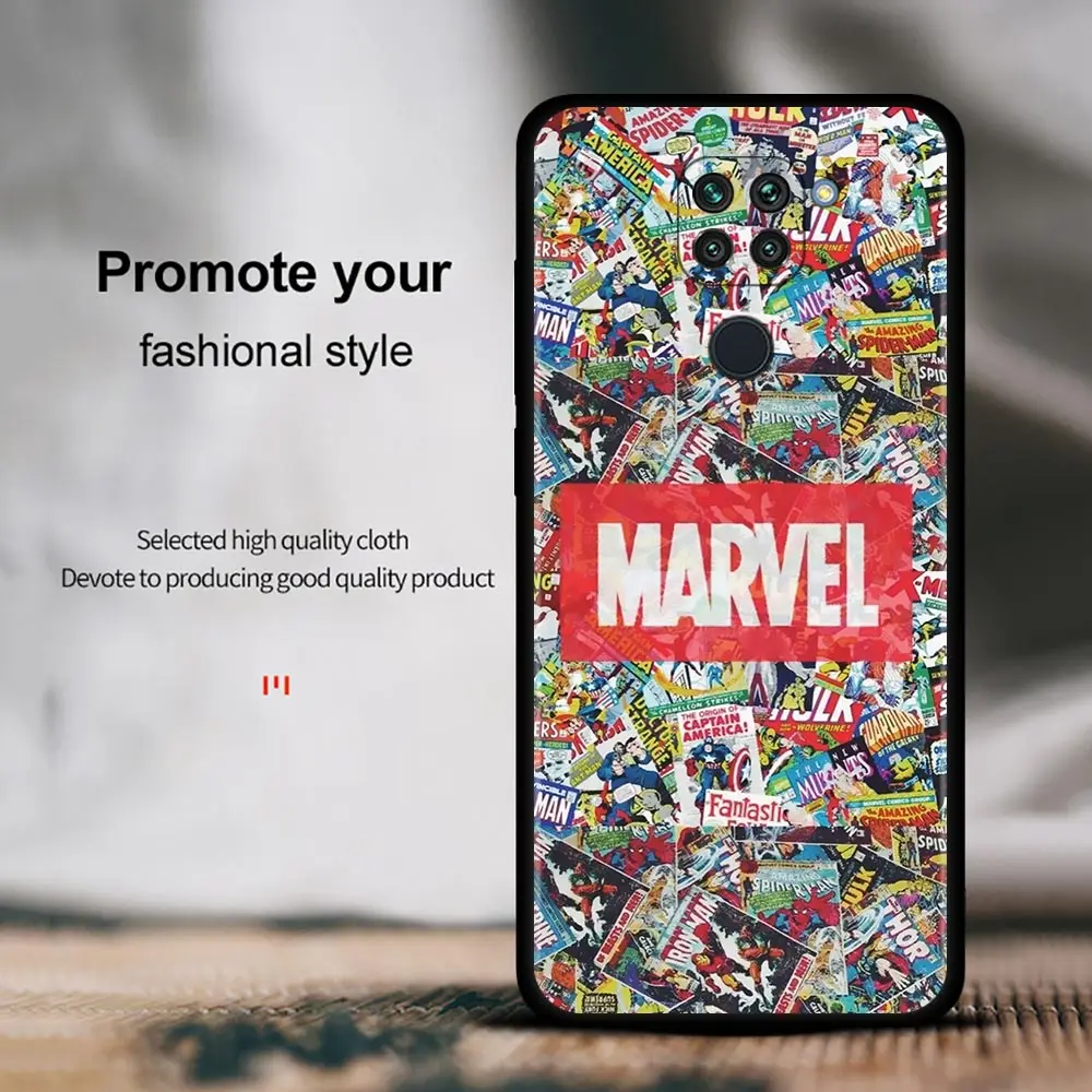 Чехол для Redmi 9 8 9C 9A 8A 7A мягкий чехол Note 11 10 Pro 7 9T 8T 9S с логотипом Marvel Мстители Heros |