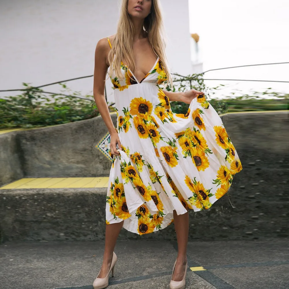 Женское длинное платье макси праздничное летнее пляжное без рукавов с разрезом и