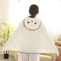kuup new flannel summer multiple expressions cape blanket with zipper and hat lovely small blankets for kids adult 100x160cm