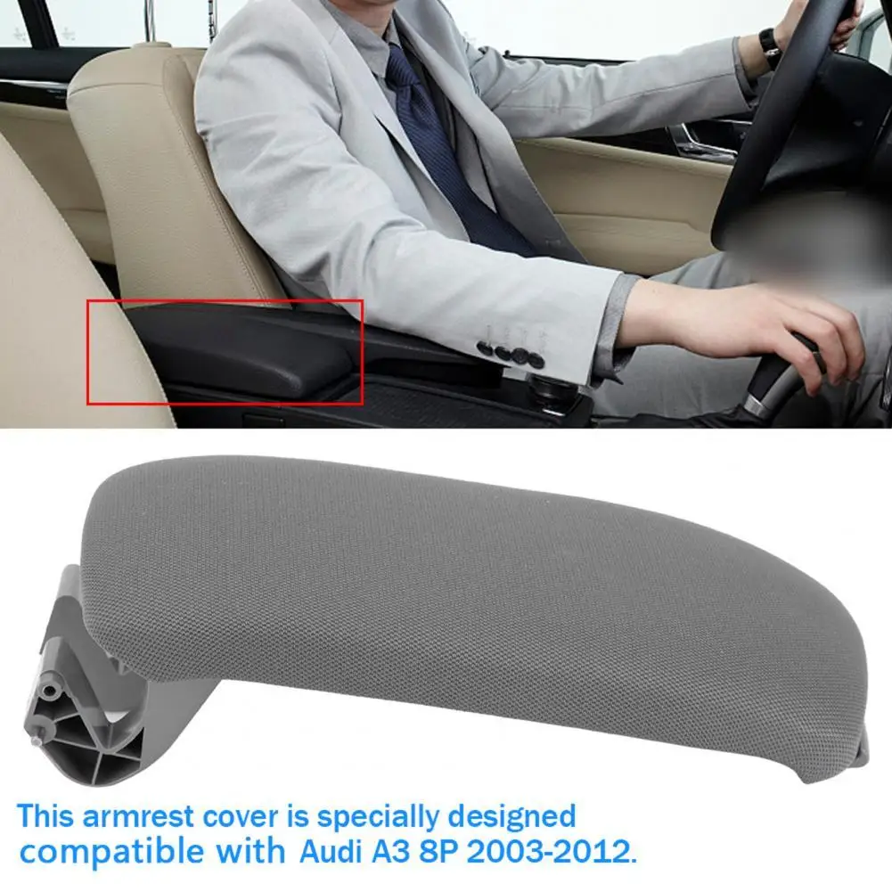 

Сменная крышка подлокотника, легкая, простая установка, крышка центрального подлокотника из искусственной кожи 8P0864245P8E1 для Audi A3 8P 2003-2012