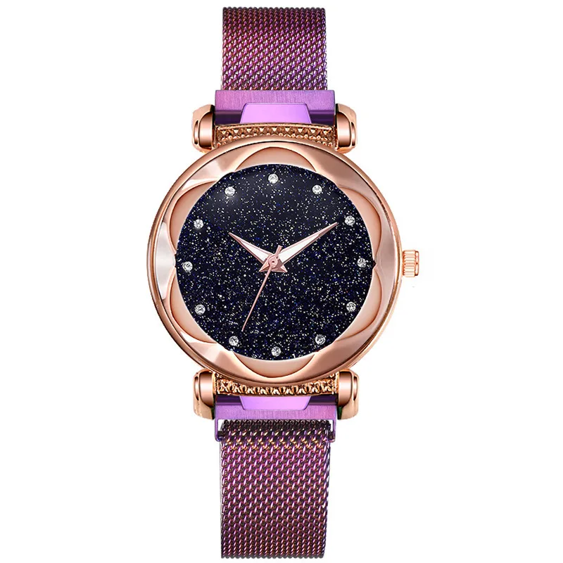 Прямая поставка новинка 2020 Лидер продаж магнитные красные часы модные женские