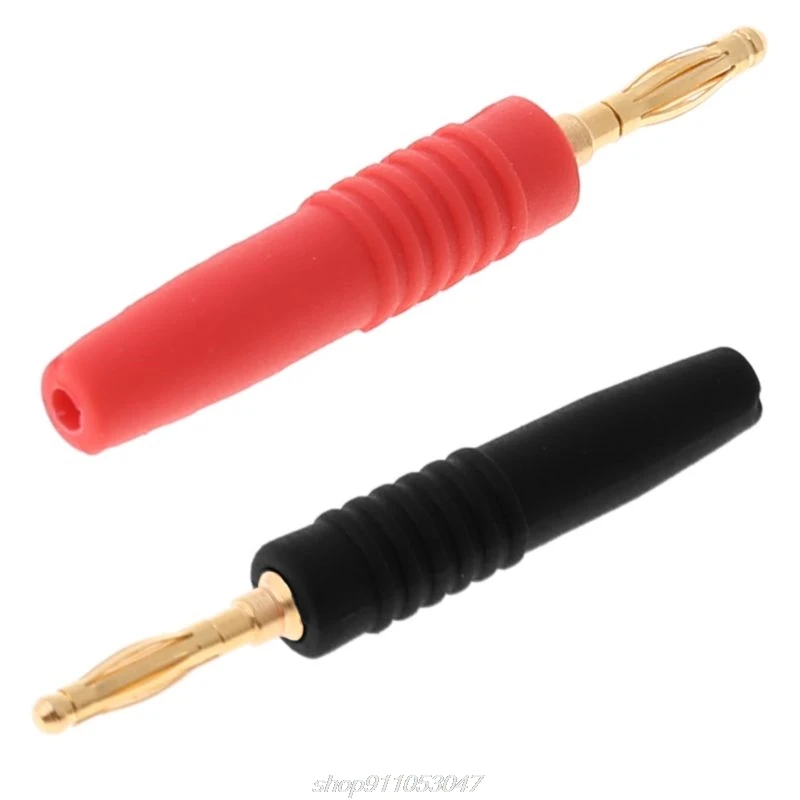 10 шт. 2 мм провод шнур паяльный Тип штекер банан разъем музыкальный динамик кабель