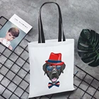 Большая вместительная легкая Холщовая Сумка-тоут, многоразовая Полиэстеровая сумка для покупок в супермаркете, многоразовая складная сумка через плечо