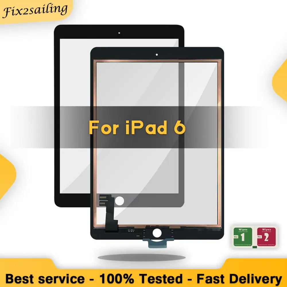 100% новый сенсорный экран для iPad Air 2 6 дигитайзер внешнее стекло Сенсорная панель