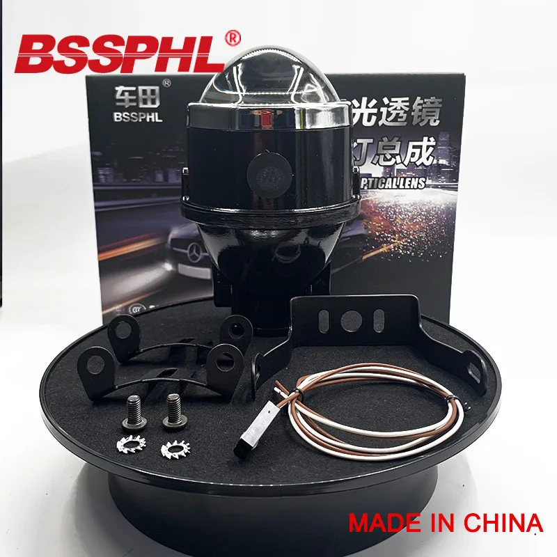 BSSPHL 3,0 дюймов Биксеноновая HID автомобильный Автомобильный Стайлинг противотуманная фара объектив проектора Hi/Lo луч универсальная противотуманная фара автомобиль модифицированный H11 HID лампы