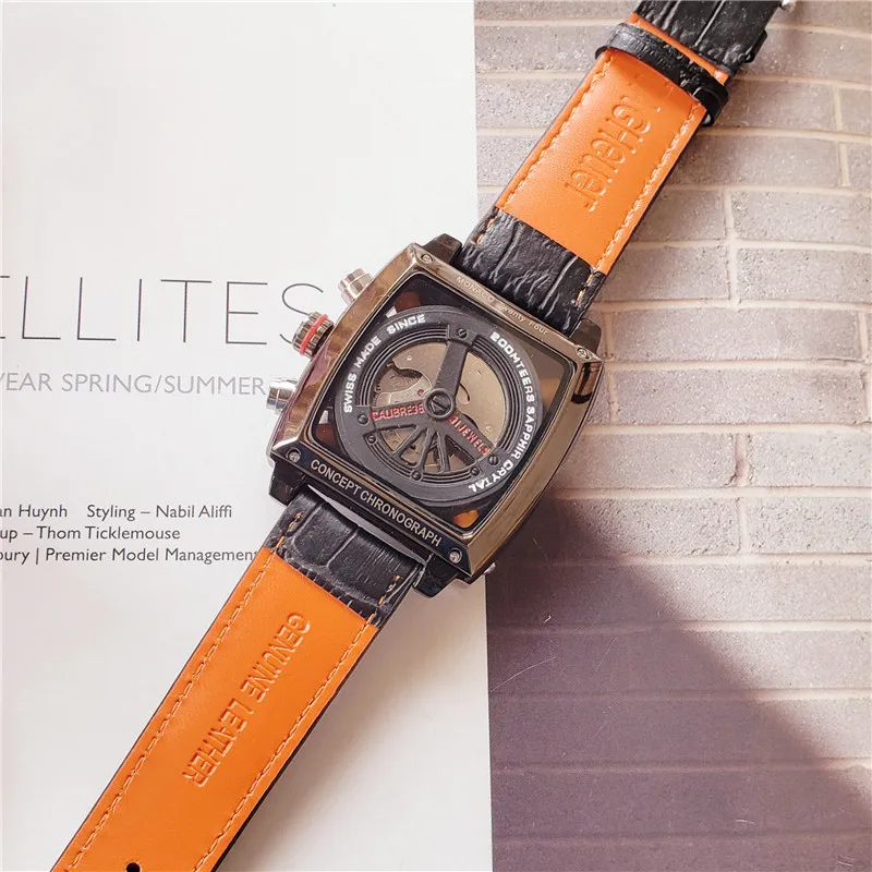 

Luxury brand men watches Top TAG Brand Luxury Watch Men tonneau Automatic Tourbillon Business Mechanical Wristwatch