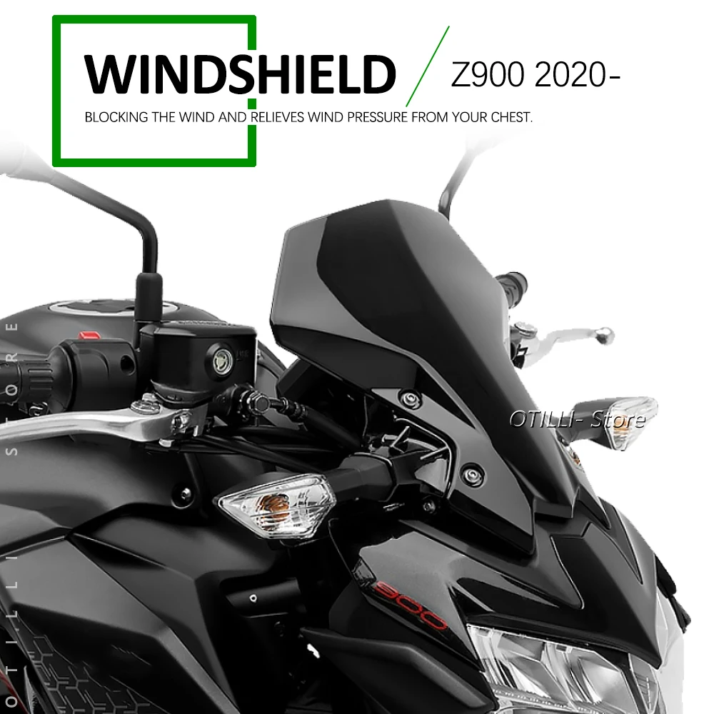 Козырек ветрового стекла для мотоцикла экран с двойными пузырьками Kawasaki Z 900 Z900 650