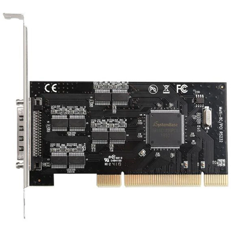 8 портов PCI Express RS 232 Серийный адаптер удлинитель COM DB9 контроллер с портовым