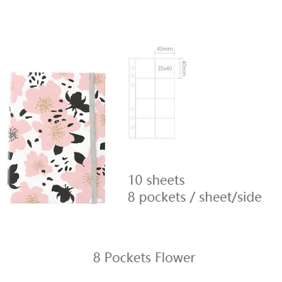 8 pockets flower Креативный фотоальбом А6, Свадебный детский альбом для записи семейной памяти, альбом для скрапбукинга ручной работы, проект жизни, фотоальбом с отрывными листами - Цвет: 8 pockets flower