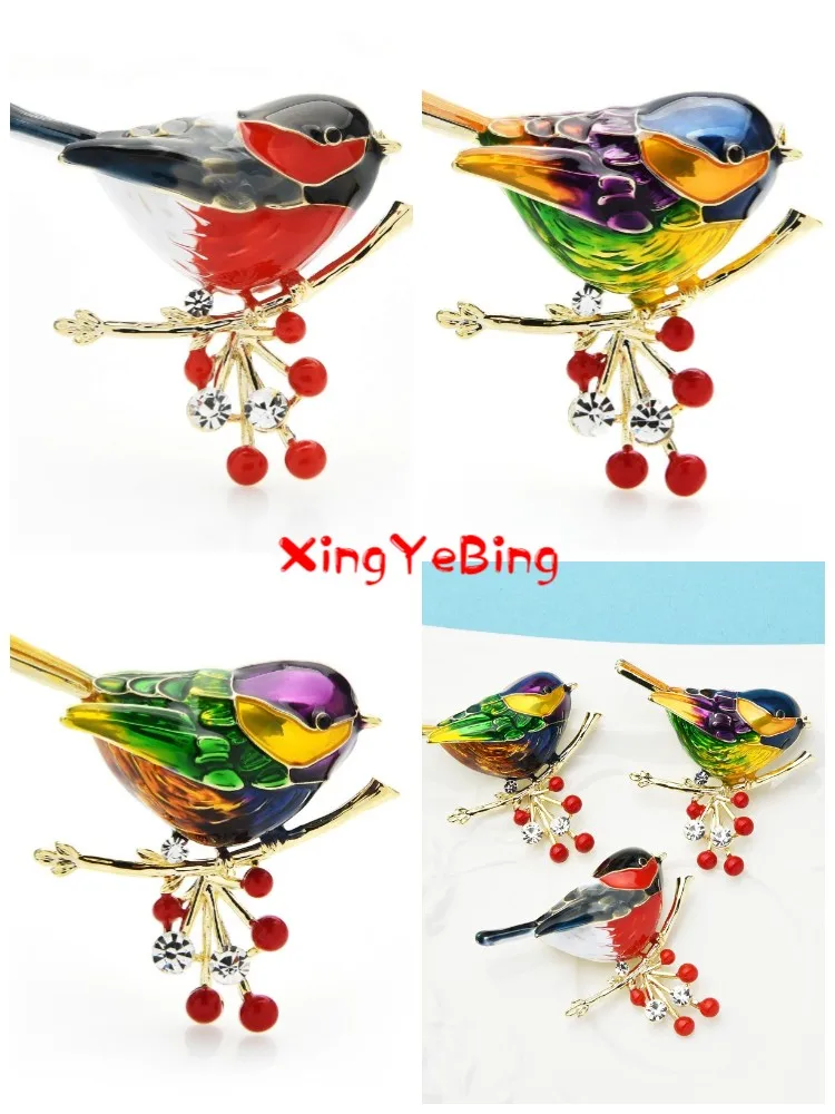 

Multicolor Bird Brooch Quality Enamel Brooch Designer Jewelry Gift For New Year Exquisite Color Badge Gift Must Have
