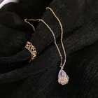 Женское ожерелье с подвеской, простое модное французское бриллиантовое колье до ключиц, подарок, Модная бижутерия KBN312