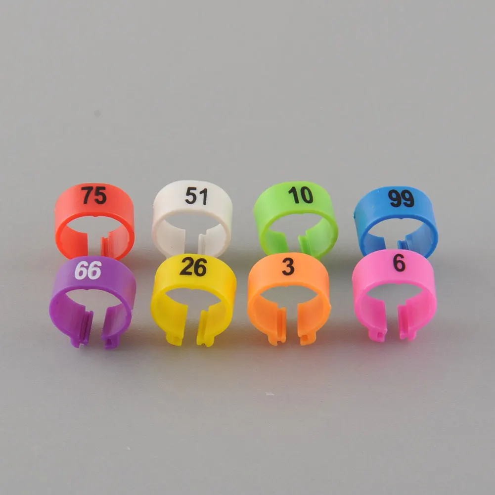 Гаджет повязки на ногу птица 100 шт. фиолетовые питомцы кольца для попугаев утка