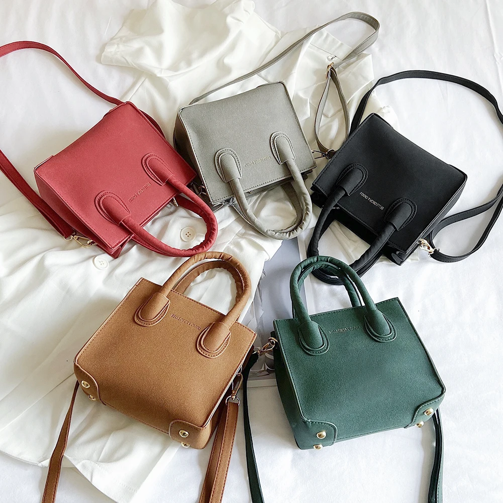 

Fashion Exquisite Shopping Bag Casual Women Scrub PU Shoulder Tote Solid Lady Street Zip Handbag Messenger Bag