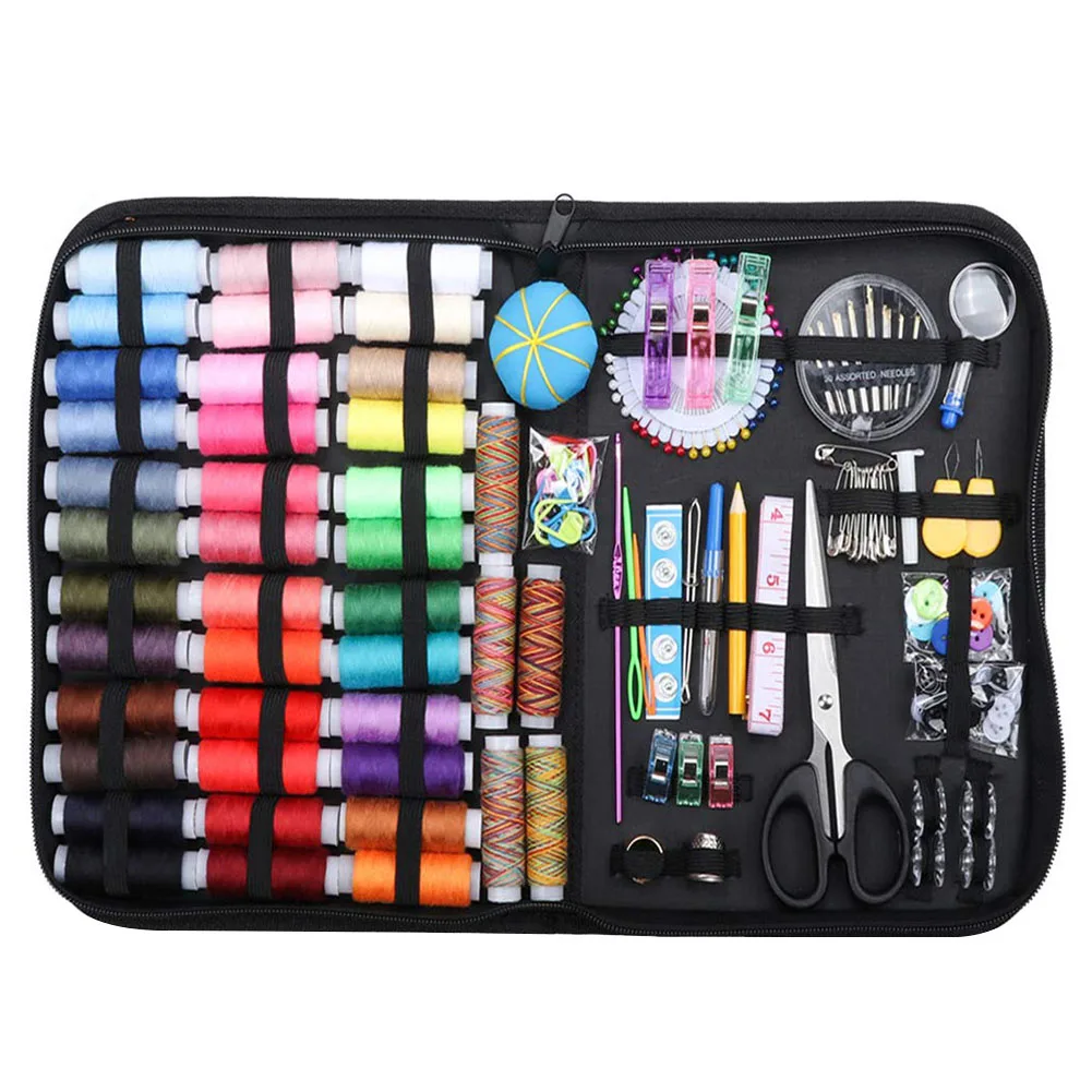 

200pcs Portable Sewing Supplies Set Needle Thread Kit Anti-Scratch Durable Sewing Case for Adults Home Repair DIY TB Sal