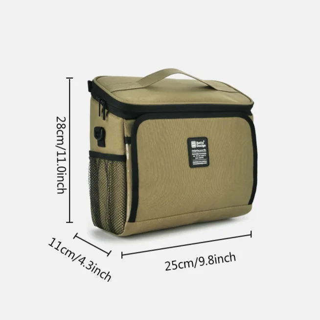 

Shoulder Waterproof Lunch Box Bags Food Insulation Bag Car Meal Fresh-keeping Handbag Picnic Fruit Drink Snack Cooler Package