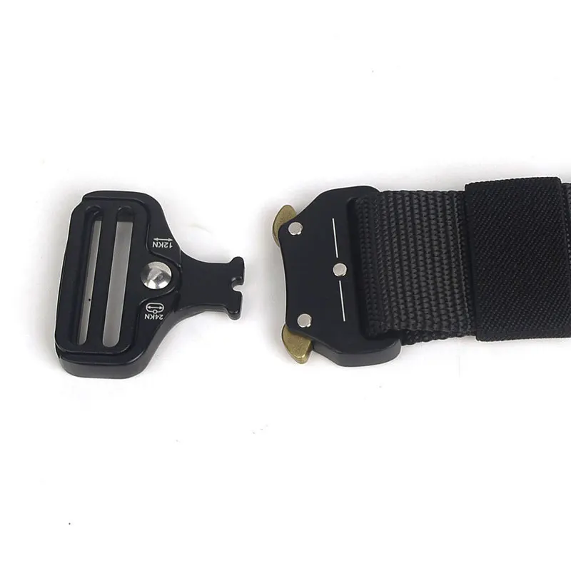 

125cm Belt Male Canvas Belt Outdoor Belt Men Buckle Imitation Nylon Quick-Drying Canvas FS99