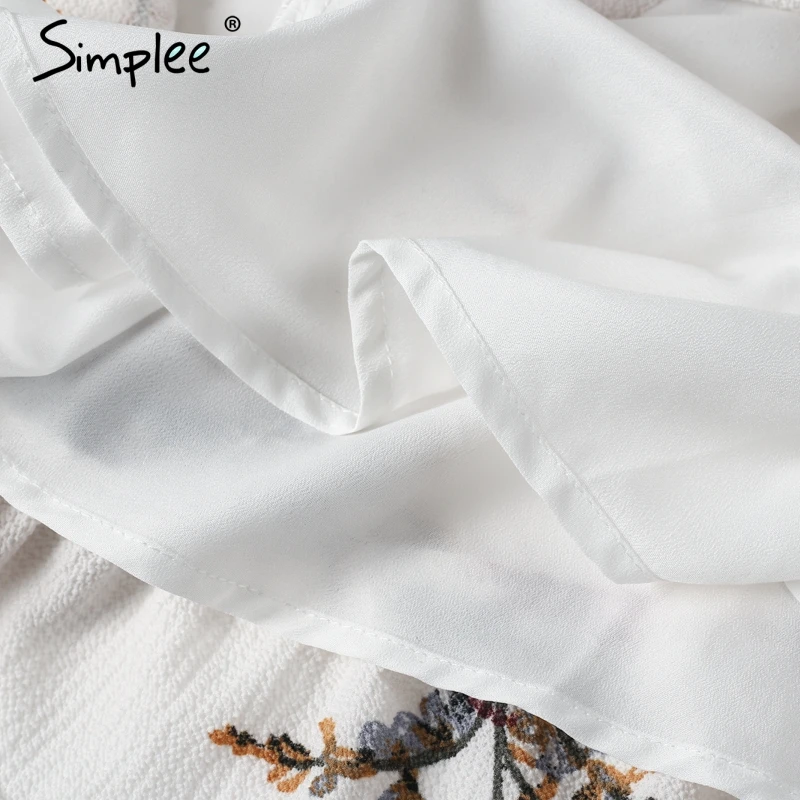 Женский комбинезон Simplee с открытыми плечами ромпер принтом летний пляжный