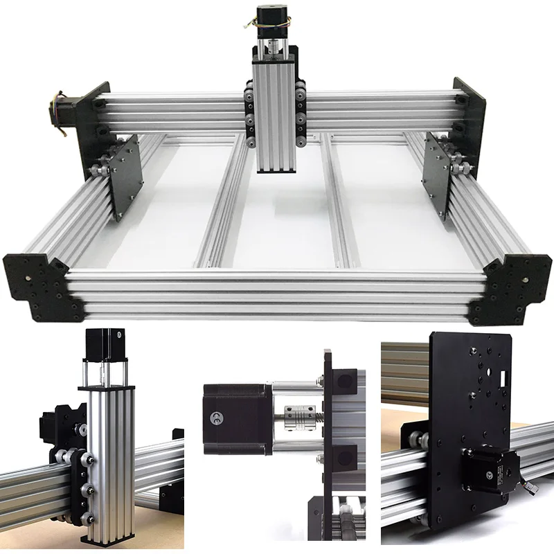

500X750MM Workbee CNC Router Kit 4Axis Woodworking Metal Engraving Milling Machine Kit no Nema 23 stepper motors