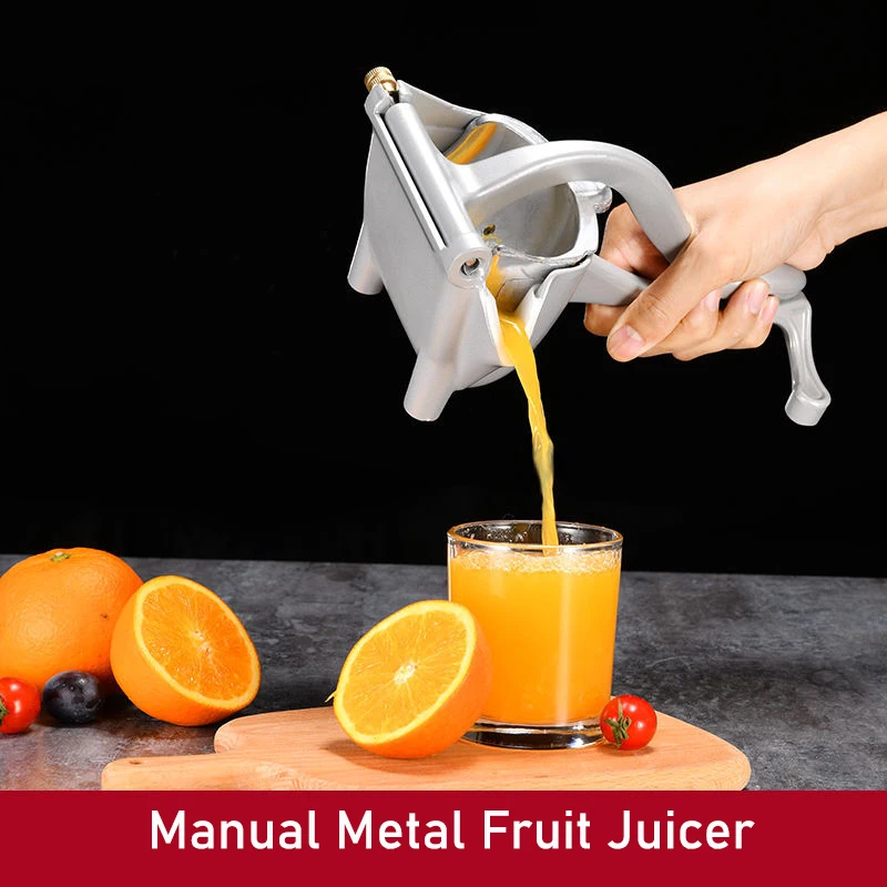 

Manual Juicer Metal Fruits Squeezer Aluminum Alloy Hand Pressure Juicer Pomegranate Orange Lemon Apple Fresh Juice Fruit Juicer