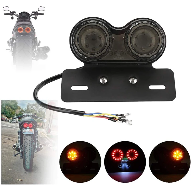 Универсальный задний фонарь для мотоцикла и номерного знака указатели поворота