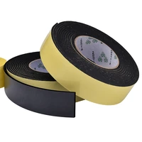 1mm 3mm 5mm thick black foam sponge rubber strip tape waterproof single sided adhesive anti collision window door seal strip