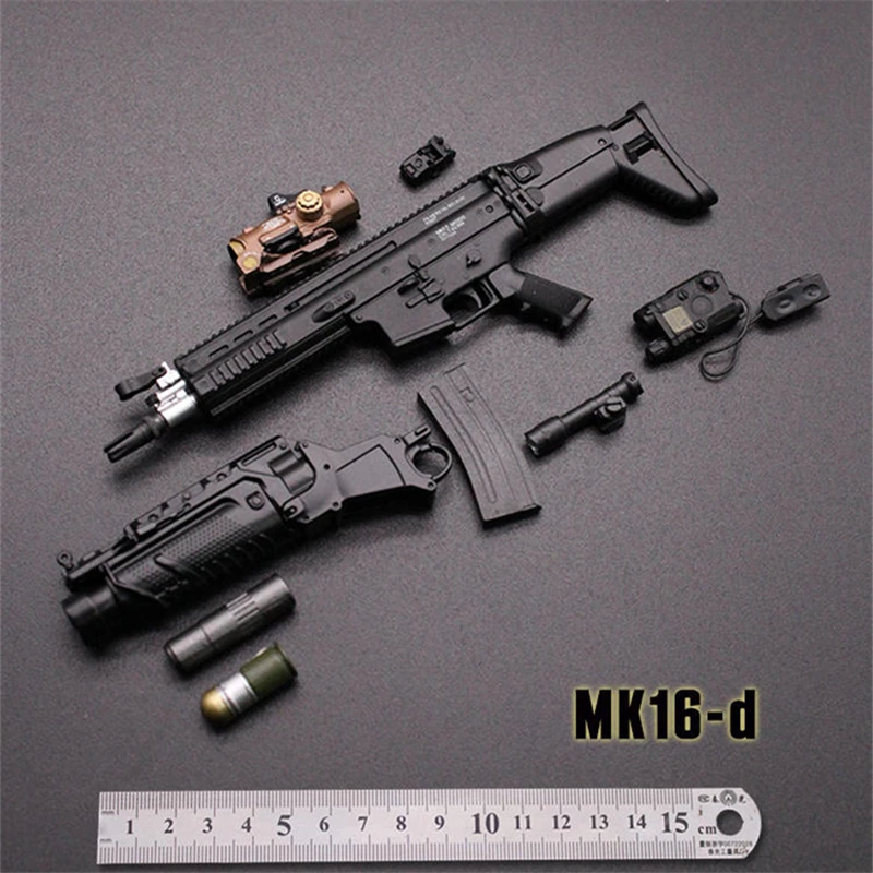 1/6 весы 4 стиля MK16 автомата Солдат Рисунок аксессуар оружие Модель сборки